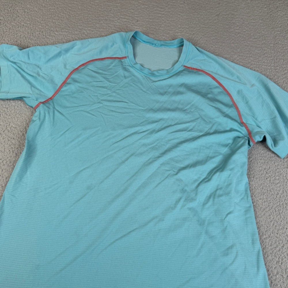 Lululemon Shirt Mens XL Blue Metal Vent Tech Athletic Training Workout